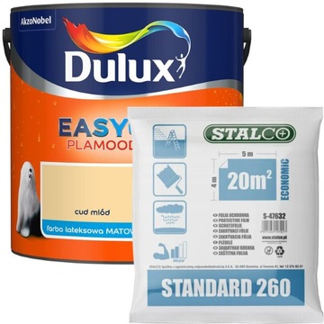 Dulux EasyCare Farba Cud Miód Matowa 2,5L + GRATIS