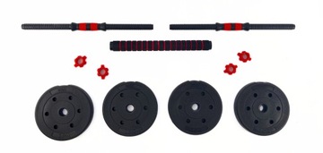 Штанга 30 кг, регулируемые гантели 2х15 кг Утяжелители штанги Forfitter