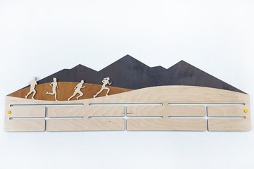 Wieszak na medale - Bieganie - 3D