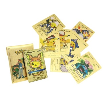 KARTY POKEMON GX BEZ POWTÓRZEŃ ZŁOTE 11 SZT