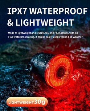 Интеллектуальный задний велосипедный фонарь Towild f.