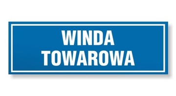 Naklejka samoprzylepna PCV - OPN-166 - WINDA TOWAROWA
