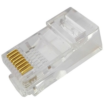 Wtyk modularny RJ-45 8PIN kategori 5e na drut 2szt