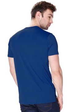 Koszulka męska James z jedwabiu wiskozowego : Kolor - Granatowy, Rozmiar -