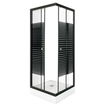 Kabina prysznicowa Pico Black STR 70 z brodzikiem