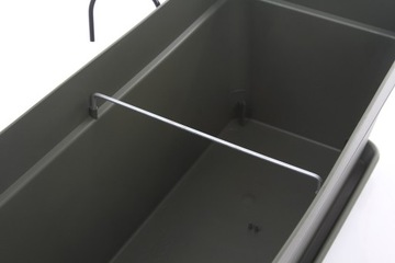 длинный балконный вазон с крючками, графит антрацит CAPRI B.BOX 50