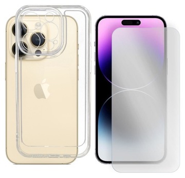 Etui Space do iPhone 14 Pro Max bezba 2.2 mm+SZKŁO Case Pokrowiec