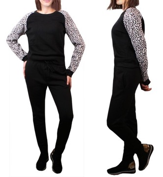 CIEPŁY Komplet DRES sportowy BLUZA spodnie 977 M/L