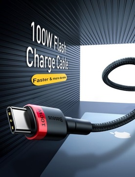 Kabel USB-C - USB-C 5A 100W FAST QC 3.0 PD 2.0 2m