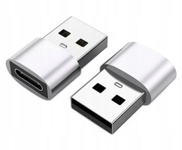 АДАПТЕР USB-C НА USB-A АДАПТЕР OTG СЕРЕБРЯНЫЙ