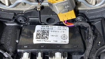 РУЛЕВОЕ КОЛЕСО SKODA OCTAVIA IV VRS 5E3959542C КРАСНОЕ