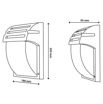 Садовый настенный светильник, уличный фасад, E27, водонепроницаемый