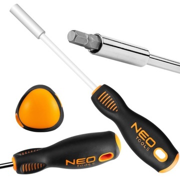 ДЕРЖАТЕЛЬ БИТ NEO, РУЧКА ОТВЕРТКА РУЧКА TPR 1/4 06-074