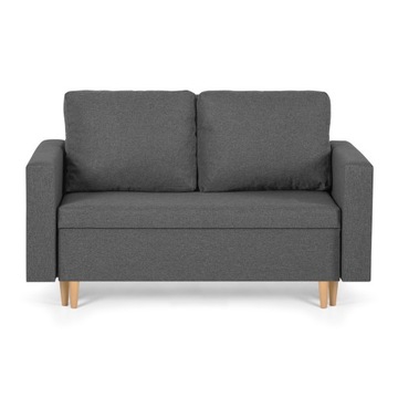 Sofa kanapa 2 os z funkcją spania KEN jasno szara