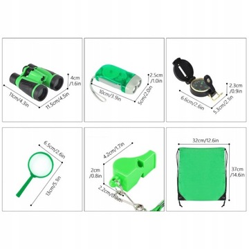 Телескоп Подарочный набор Бинокль, фонарик, компас