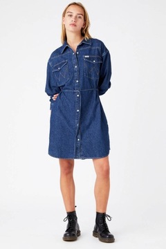 WRANGLER JUMBO DRESS DARK INDIGO W9R46OX1E L