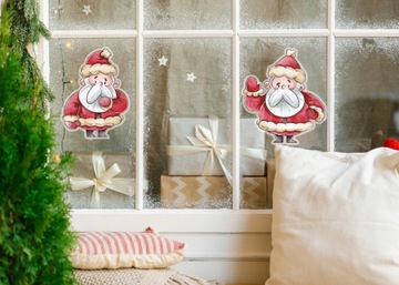 Наклейка на окно РОЖДЕСТВЕНСКАЯ ЗВЕЗДА №. 3 двусторонние наклейки