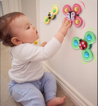 Развивающая игрушка для малышей SENSORY Spiner, набор из 3 погремушек