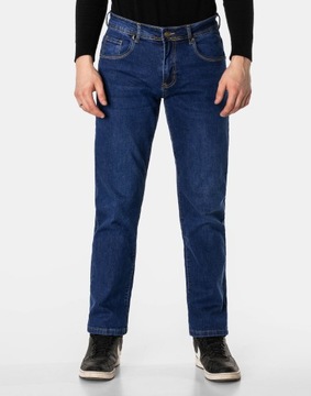 Spodnie Jeansowe Męskie Granatowe Texasy Dżinsy Jeansy Jeans 2195 r W40 L32