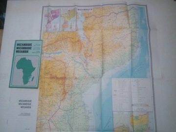 Карта Анголы 1985 года (на английском, французском и немецком языках) + другие карты