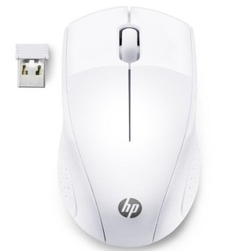 Myszka bezprzewodowa HP 220, żywotność baterii do 15 msc biała (7KX12AA)