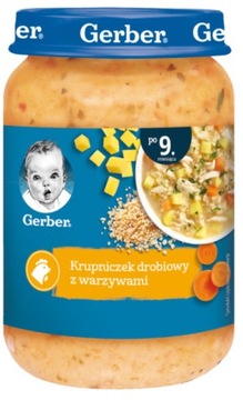 Gerber KRUPNICZEK DROBIOWY Z WARZYWAMI 190 g