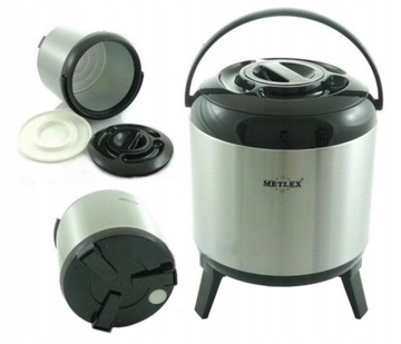 Termos obiadowy do zupy TERMOSY GASTRONOMICZNE 6 l srebrny 7413