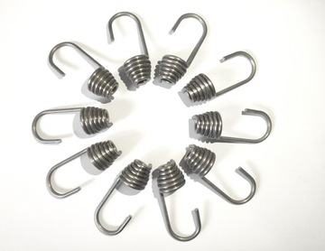 Hak nierdzewny solidny sprężynowy 8mm INOX x10szt nierdzewka