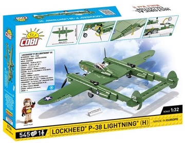 COBI 5726 LOCKHEED P-38 H LIGHTNING САМОЛЕТНЫЕ БЛОКИ
