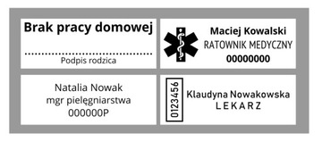 Wagraf B2s do 3-4 linii PIECZĄTKA, FIRMOWA LEKARSKA IMIENNA GUMKA I PROJEKT