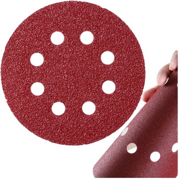 ШЛИФОВАЛЬНАЯ БУМАГА НА ВЕЛКРО 125мм P24 ДИСК С ОТВЕРСТИЯМИ ШЛИФОВАЛЬНЫЙ НАБОР 100 шт.