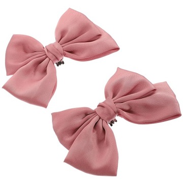 Зажимы для обуви на высоком каблуке, съемные подвески, розовый бантик.