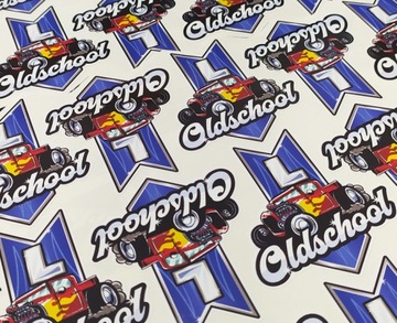Wydruk NAKLEJKI REKLAMOWE, logo, dowolny nadruk