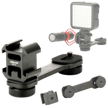 MOCOWANIE DO GIMBALI 3x zimna stopka na mikrofon lampe led ULANZI PT-3