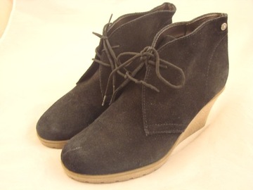 39 UK6 PÓŁBUTY BUTY # ESPRIT # SKÓRA 2068