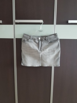SPÓDNICA jeansowa szara H&M M 38