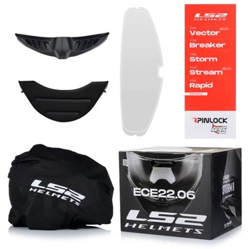 МОТОЦИКЛЬНЫЙ ШЛЕМ LS2 FF800 STORM II RACER + PINLOCK + BLENDA ECER 22.06