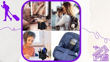 Дорожная косметичка-органайзер для кистей