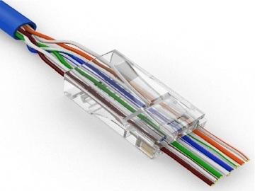100X РАЗЪЕМ КЛЕММЫ RJ45 РАЗЪЕМ 8P8C UTP КАТ. 5E ПО ВСЕМ LANBERG