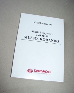 MUSSO KORANDO - Książka Napraw Silniki Benzynowe