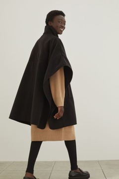 КУРТКА H&M ЧЕРНАЯ НАКИДКА-ПОНЧО M/L НОВИНКА