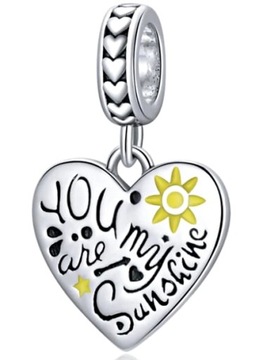 MD CHARMS you are my sunshine serce | SREBRO 925