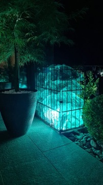 SZKŁO GABIONOWE Bryły szklane dekoracyjne 20KG 10-20cm ozdoba na skalniak