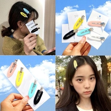 Набор из 4 зажимов для макияжа для волос, не требующих давления.