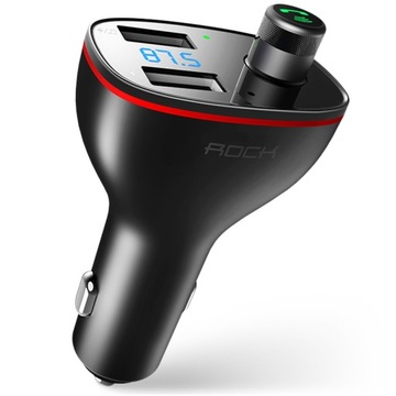 ROCK ŁADOWARKA SAMOCHODOWA DO SAMOCHODU AUTA TRANSMITER BT BLUETOOTH FM