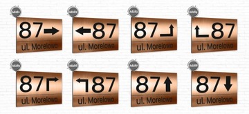 АДРЕСНАЯ ТАБЛИЧКА ДОМА НОМЕР ДОМА СО СТРЕЛКОЙ