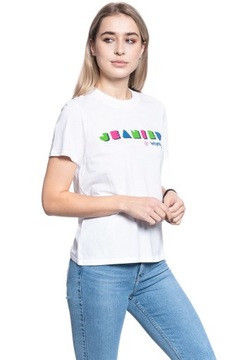 Damska koszulka t-shirt Wrangler HIGH RIB REGULAR TEE XS