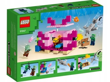 LEGO MINECRAFT 21247 ДОМ АКсолОТЛЯ ПОДАРОК