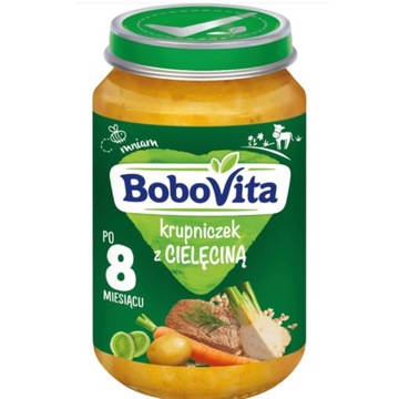 BOBOVITA Obiadek Krupniczek z Cielęciną Warzywami 8m+ 190g