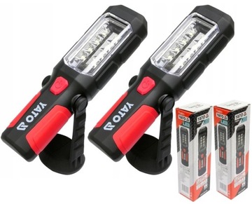 YATO LAMPA LATARKA WARSZTATOWA 2w1 LED MAGNES HACZYK 2 SZTUKI YT-08513